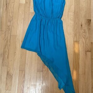 Mason Vibrant Blue Satin Dress